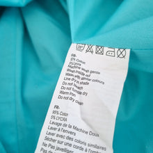 Load image into Gallery viewer, Pomodoro Outfit Dress Jacket Turquoise Floral Cotton Mother Bride Occasion 16
