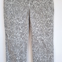 Load image into Gallery viewer, NYDJ Leopard Print Jeans UK 6 Beige Slim Fit Stretch Denim Mid Rise Animal
