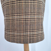 Load image into Gallery viewer, Vintage Kookai Mini Skirt UK 10 Y2K Heritage Check Wool Brown Traitors Claudia
