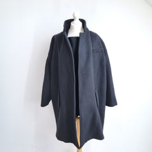 Load image into Gallery viewer, Vanessa Bruno Coat Black La Redoute Wool Cashmere Oversized Winter Limited 14
