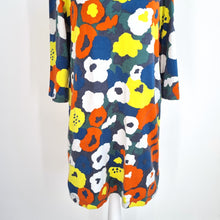 Load image into Gallery viewer, Marimekko Unikko Dress 100% Cotton Colourful Floral Scandinavian Design Pockets
