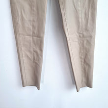 Load image into Gallery viewer, Zara Faux Leather Trousers Small Beige Neutral Leggings High Rise Slim Fit Work
