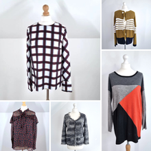 Load image into Gallery viewer, Bundle Clothes UK 10 Medium 5 Pieces Knitwear Blouse Hobbs Finery Work Job Lot
