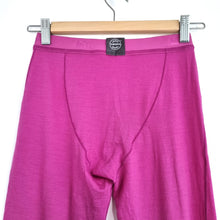 Load image into Gallery viewer, REI Kids Thermal Leggings Merino Wool M 10-12 Pink Base Layer Hiking Outdoors
