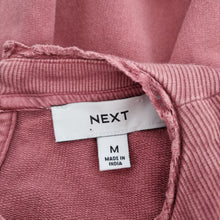 Load image into Gallery viewer, Next Sweatshirt Dress Broderie Anglaise Medium Skirt Faded Pink 100% Cotton
