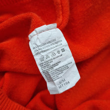 Load image into Gallery viewer, Jumper Dress Orange Tunic Knitted Mini Pockets Bright Shift Sweater Small Medium
