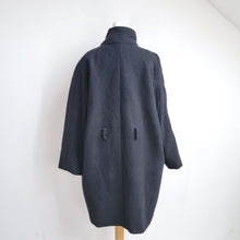 Load image into Gallery viewer, Vanessa Bruno Coat Black La Redoute Wool Cashmere Oversized Winter Limited 14
