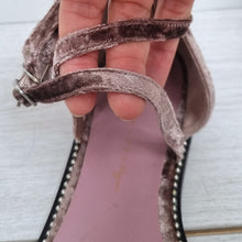 Load image into Gallery viewer, Free People x FarylRobin Flats Shoes Vegan Florence Velvet Pink Ankle UK 7 US 9
