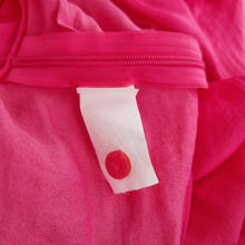 Load image into Gallery viewer, ZARA Balloon Sleeve Blouse Hot Pink Draped XS Batwing Top Party Occasion Cropped
