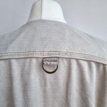 Load image into Gallery viewer, Anthropologie Marrakech Jacket Bomber Cream Beige Soft Moto Zip Buttons Large
