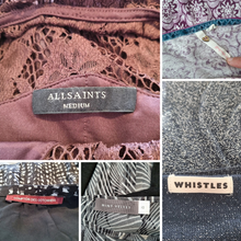 Load image into Gallery viewer, Bundle Women Clothes 5 Pieces UK 10 AllSaints Whistles White Stuff Dress Job Lot
