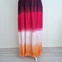 Load image into Gallery viewer, Mantaray Maxi Dress Tie-Dye Multicoloured Strappy Holiday Summer Cruise Lined 16
