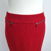 Load image into Gallery viewer, M&amp;S Collection Pencil Skirt Red Wool Blend UK 10 Knee Length Smart Work Russet
