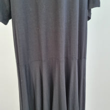 Load image into Gallery viewer, Masai Dress Lagenlook Black Medium Oversized Jersey A Line Stretch Casual Smock
