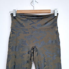 Load image into Gallery viewer, Spanx Leggings Camo Print Khaki Green High Waist Full Length Stretch Medium
