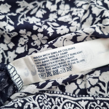 Load image into Gallery viewer, Fat Face Maxi Dress UK 14 Jersey Long Floral Print Navy Blue Grecian Cruise
