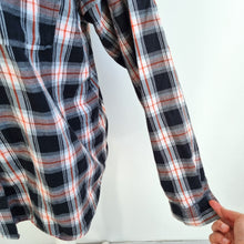 Load image into Gallery viewer, Next Checked Shirt Plaid UK 20 100% Cotton Blouse Black Red Lumberjack Tunic
