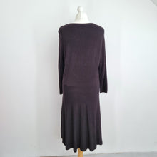Load image into Gallery viewer, Monsoon Jumper Dress Sequins Black Large Long Sleeves A Line Knitted Party Knee
