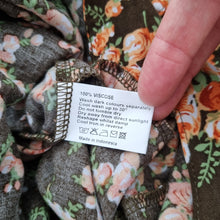 Load image into Gallery viewer, NWT Ruby Rocks Jumpsuit Brown Floral Print 8 Autumn Sleeveless Tapered Buttons
