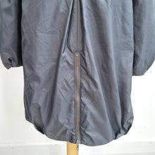 Load image into Gallery viewer, M&amp;S Lightweight Hooded Raincoat Jacket Medium Navy Blue Removable Parka Pockets
