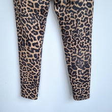 Load image into Gallery viewer, Zara Leopard Print Leggings Small Brown Black Animal Stretch Skinny Trousers
