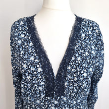 Load image into Gallery viewer, &amp; Other Stories Dress Midi Ditsy Floral Prairie Tea Button Down Lace Cottage 16
