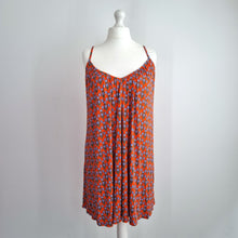 Load image into Gallery viewer, Boden Orange Floral Sundress UK 16 R Strappy Belted Summer Dress Beach Viscose
