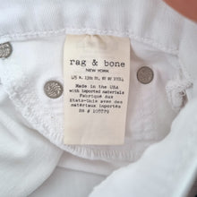 Load image into Gallery viewer, Rag &amp; Bone White Jeans Skinny W27 High Rise Stretch Designer Denim Slim Ankle
