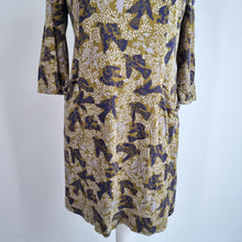 Load image into Gallery viewer, White Stuff Tunic Dress Size 16 Bird Print Jersey 100% Cotton Green Pockets Mini
