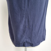 Load image into Gallery viewer, LK Benett 100% Silk Top UK 12 Navy Blue Sleeveless Blouse Tank Work Office Chic
