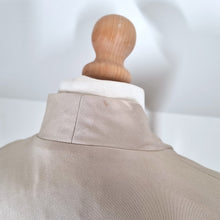 Load image into Gallery viewer, Vintage Berkertex Midi Wrap Dress Belted Nude Beige 70s Pleated Occasion 8 10
