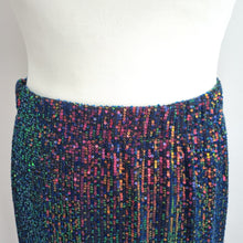 Load image into Gallery viewer, Bonmarché Multicolour Sequin Pencil Skirt UK 20 Party Evening NEW Rainbow Plus
