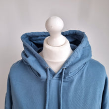 Load image into Gallery viewer, Howies Hoodie Blue Oversized Medium Organic Cotton Logo Pullover Sweatshirt
