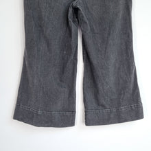 Load image into Gallery viewer, Anthropologie Jeans Wide Leg Pilcro Letterpress Black Cropped Kick Flare 32 / 16
