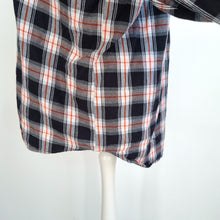 Load image into Gallery viewer, Next Checked Shirt Plaid UK 20 100% Cotton Blouse Black Red Lumberjack Tunic
