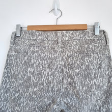 Load image into Gallery viewer, NYDJ Leopard Print Jeans UK 6 Beige Slim Fit Stretch Denim Mid Rise Animal
