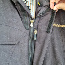 Load image into Gallery viewer, Zimtstern Men&#39;s Coat Parka Windbreaker Black Hooded Zipped Pockets Ski Large
