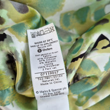 Load image into Gallery viewer, M&amp;S Per Una Trenchcoat Light Gold Metallic Belted Lined Tiered Back Party 14
