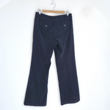 Load image into Gallery viewer, Laura Ashley Corduroy Trousers Black Flared Jeans Bootcut 100% Cotton Work 12
