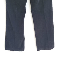 Load image into Gallery viewer, Laura Ashley Corduroy Trousers Black Flared Jeans Bootcut 100% Cotton Work 12
