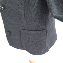 Load image into Gallery viewer, L.K. Bennett Blazer Black Wool Blend UK 12  Jacket Smart Tailored Beaded Button
