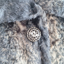 Load image into Gallery viewer, M&amp;S Faux Fur Jacket Per Una Swing Coat Brown Short Lined Evening Party Medium
