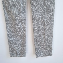 Load image into Gallery viewer, NYDJ Leopard Print Jeans UK 6 Beige Slim Fit Stretch Denim Mid Rise Animal
