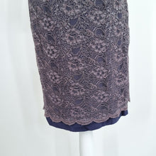 Load image into Gallery viewer, NEW Boden Lace Dress Occasion Cocktail Grey Navy Wedding Guest Lined Party 10 R
