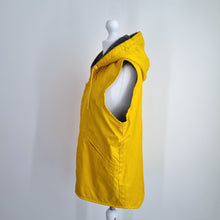 Load image into Gallery viewer, Next Gilet Sleeveless Raincoat Yellow Small Women Hooded Fleece Lined Waistcoat
