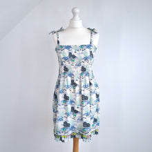 Load image into Gallery viewer, Paul &amp; Joe Sister Dress Shirred Sundress Pastel Summer Casual Print Cotton 10
