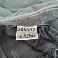 Load image into Gallery viewer, J Brand Skinny Jeans Khaki Green 23 XS Distressed Alana Ripped Mid Rise Stretch
