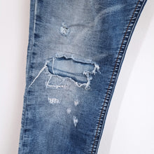 Load image into Gallery viewer, Diesel Krooley Jogger Jeans Men&#39;s Tapered Ripped Destroyed Blue Sweatpants W 26
