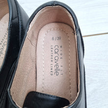 Load image into Gallery viewer, Caravelle Brogues Wide Fit UK 6 Black Leather Lace-Up Shoes EU 39 Comfort Heel
