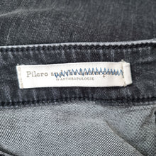 Load image into Gallery viewer, Anthropologie Jeans Wide Leg Pilcro Letterpress Black Cropped Kick Flare 32 / 16
